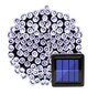 Ūdensnecaurlaidīga āra vītne ar saules bateriju, 22m 200 LED cena un informācija | Ziemassvētku lampiņas, LED virtenes | 220.lv