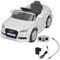 Radio vadāma automašīna Audi A3, balta cena un informācija | Bērnu elektroauto | 220.lv