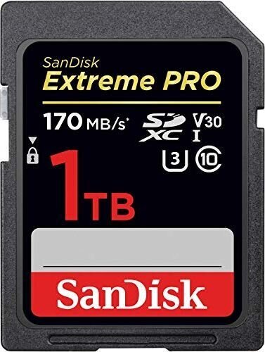 Sandisk Extreme Pro SDXC 1TB cena un informācija | Atmiņas kartes fotokamerām | 220.lv