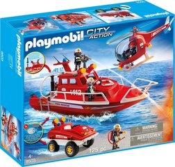 95037 PLAYMOBIL® City Action Набор пожарных с подводной лодкой цена и информация | Конструкторы и кубики | 220.lv