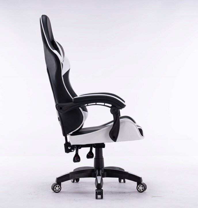 Spēļu krēsls NORE Remus, melns/balts цена и информация | Biroja krēsli | 220.lv