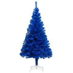 vidaXL mākslīgā Ziemassvētku egle ar statīvu, zila, 210 cm, PVC цена и информация | Искусственные елки | 220.lv