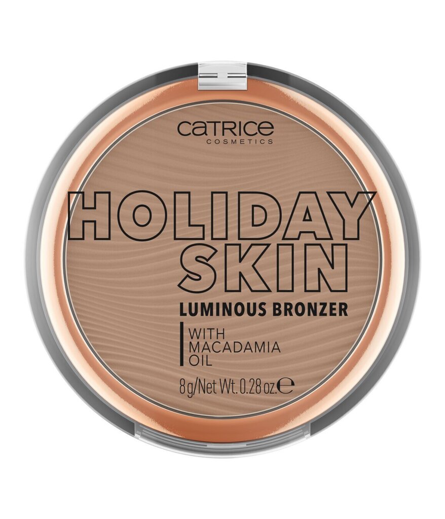 Presēts bronzējošs pūderis Catrice Holiday Skin, 8 g cena un informācija | Grima bāzes, tonālie krēmi, pūderi | 220.lv