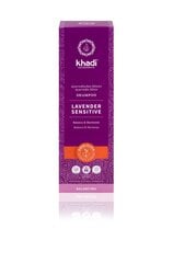 Ājurvēdas šampūns jutīgai galvas ādai Lavender Sensitive Elixier, Khadi 200 ml цена и информация | Шампуни | 220.lv