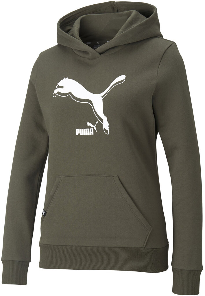 Puma Džemperi Power Logo Khaki 589541 44/L cena un informācija | Jakas sievietēm | 220.lv