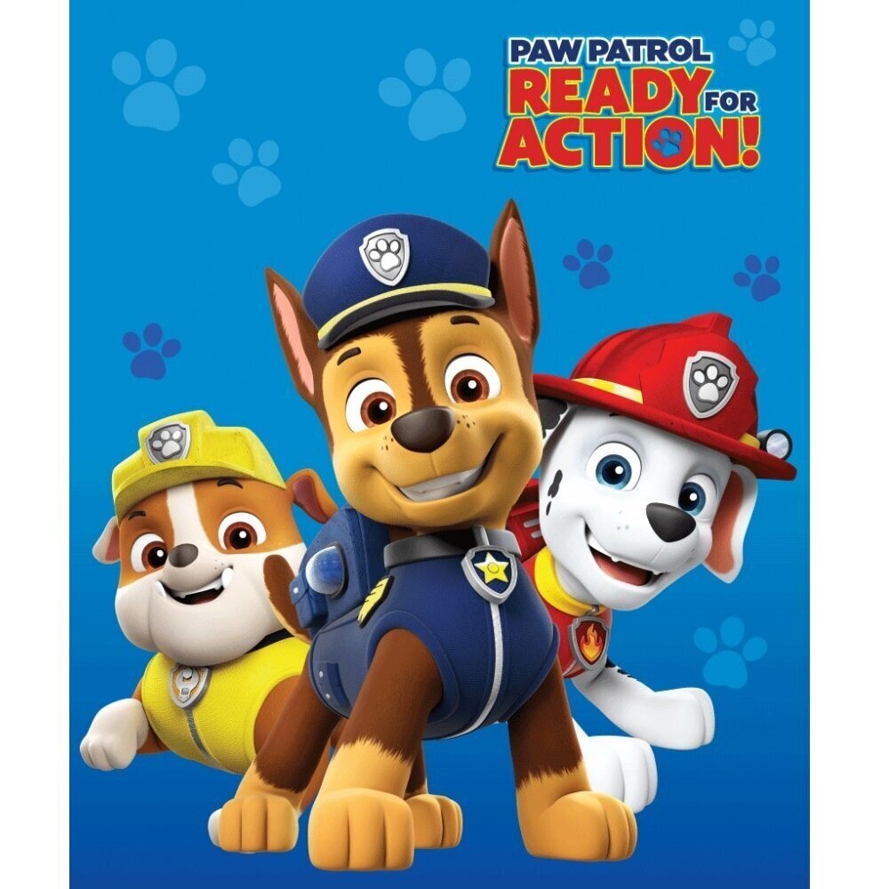 Bērnu pleds Paw Patrol, 100x140 cm цена и информация | Gultas pārklāji, pledi | 220.lv