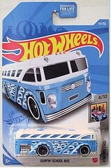 Automodelis Hot Wheels SURFIN' SCHOOL BUS 2021 - 055 - GTC61 cena un informācija | Rotaļlietas zēniem | 220.lv