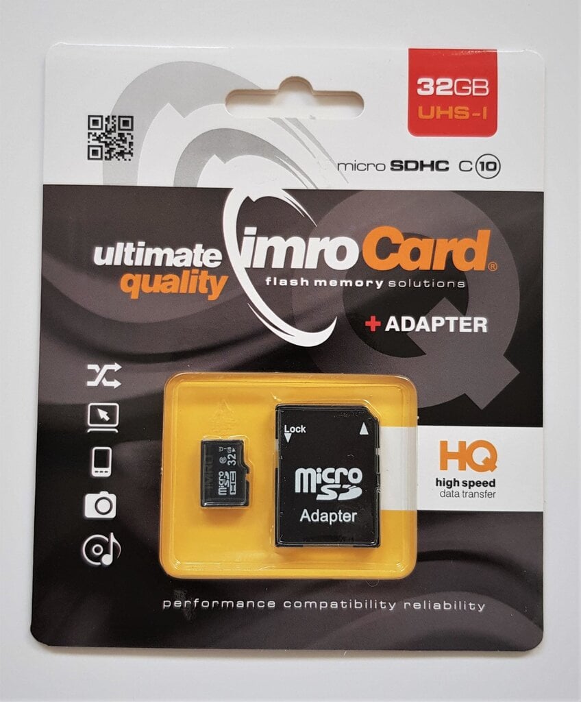 Imro MicroSDHC, 32 GB цена и информация | Atmiņas kartes fotokamerām | 220.lv