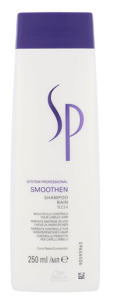 Šampūns nepaklausīgiem matiem Wella SP Smoothen, 250 ml cena un informācija | Šampūni | 220.lv