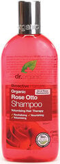 Dr. Organic rozes šampūns 265 ml cena un informācija | Šampūni | 220.lv