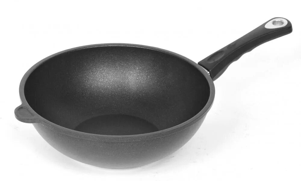 Wok panna 28x11cm, liets alumīnijs, biezums 9-10mm, nelipīgs Lotan vāks, cepeškrāsns necaurlaidīgs rokturis (240 * C) cena un informācija | Pannas | 220.lv