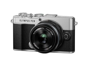 Olympus PEN E-P7 + 17mm F1.8, Silver цена и информация | Цифровые фотоаппараты | 220.lv