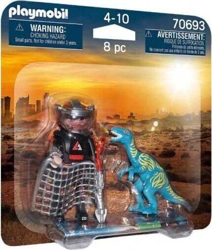 70693 PLAYMOBIL® Duo Pack Velociraptors un dinozauru ķērājs cena un informācija | Konstruktori | 220.lv