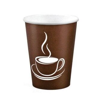 Papīra glāzes Cup Brown, 360 ml, 50 gab. cena un informācija | Vienreizējie trauki | 220.lv