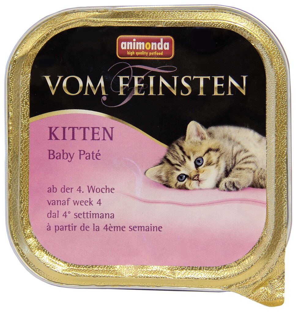 Vom Feinsten Kitten maziem kaķēniem, 100 g cena un informācija | Konservi kaķiem | 220.lv