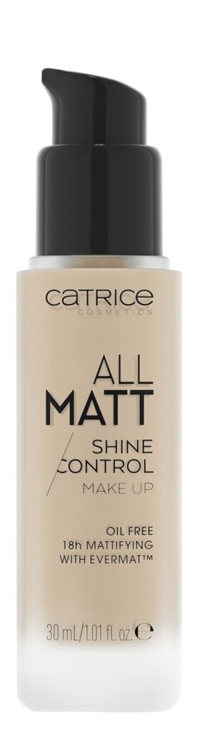 Krēmpūderis Catrice All Matt Shine Control, 30 ml цена и информация | Grima bāzes, tonālie krēmi, pūderi | 220.lv