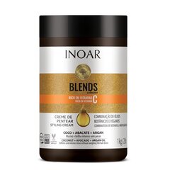 Крем для укладки волос с витамином C INOAR Blends Styling Cream 1000 г цена и информация | Средства для укрепления волос | 220.lv