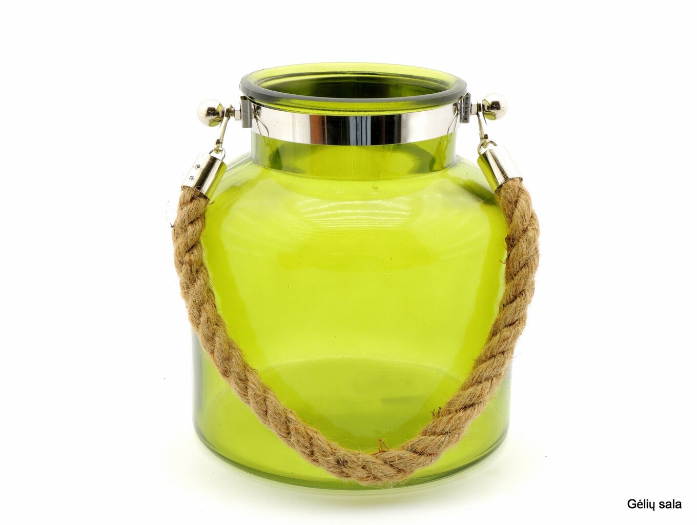 Krāsains stikla svečturis, piekarams olive цена и информация | Sveces un svečturi | 220.lv