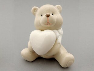 Медвежонок, обнимающий сердце 10x10x8 см цена и информация | Детали интерьера | 220.lv