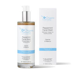 Sejas mazgāšanas līdzeklis The Organic Pharmacy Peppermint Facial Wash, 100 ml цена и информация | Средства для очищения лица | 220.lv