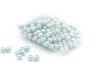 Pērles, zilganas, 50 g, 8 mm cena un informācija | Materiāli floristikai | 220.lv