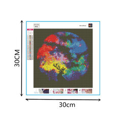 Diamond attēlu-mozaīkas 5D komplekts (caurumu līmēšana) 30x30 cm DK31056 cena un informācija | Dimantu mozaīkas | 220.lv