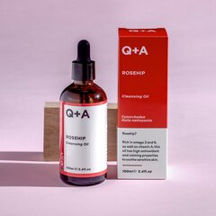 Attīroša eļļa Q+A Rosehip, 100 ml цена и информация | Сыворотки для лица, масла | 220.lv