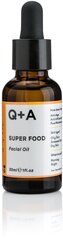 Nakts sejas eļļa Q+A Super Food, 30 ml цена и информация | Сыворотки для лица, масла | 220.lv