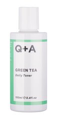 Sejas toniks Q+A Green Tea, 100 ml cena un informācija | Sejas ādas kopšana | 220.lv