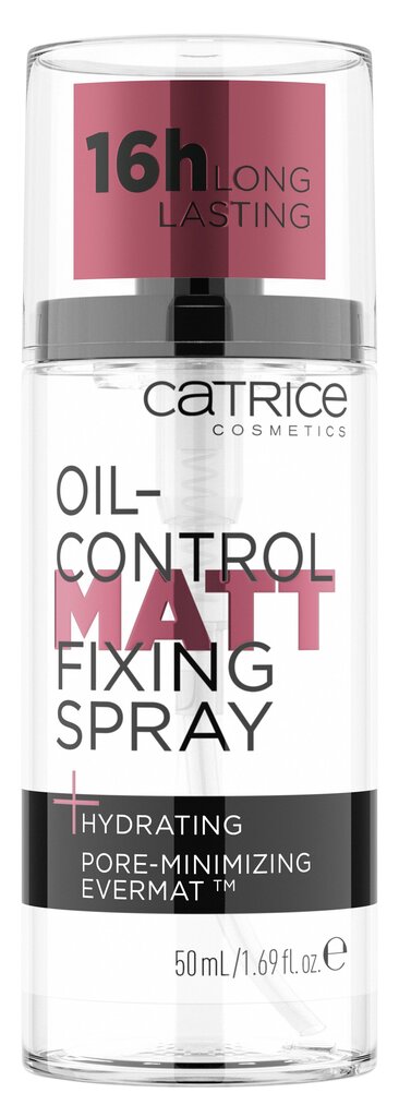 Grima fiksators Catrice Oil-Control Matt Fixing, 50 ml cena un informācija | Grima bāzes, tonālie krēmi, pūderi | 220.lv