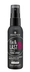 Grima fiksators Essence Fix & Last 18h, 50 ml cena un informācija | Grima bāzes, tonālie krēmi, pūderi | 220.lv