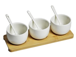 Keramikas trauku komplekts uzkodām, 4 gab цена и информация | Посуда, тарелки, обеденные сервизы | 220.lv