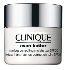 Процедура против пятен Clinique Even Better Skin Tone Correcting Moisturizer SPF 20 (50 ml) цена и информация | Наносите на чистую кожу лица. Подержите около 10-15 минут и смойте водой. | 220.lv