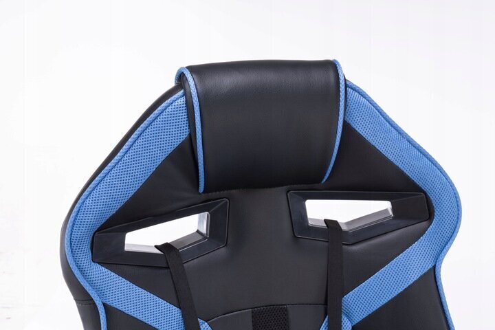 Spēļu krēsls NORE Drift, melns/zils cena un informācija | Biroja krēsli | 220.lv