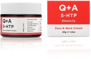 Крем для лица и шеи Q+A 5-HTP, 50 г цена и информация | Наносите на чистую кожу лица. Подержите около 10-15 минут и смойте водой. | 220.lv