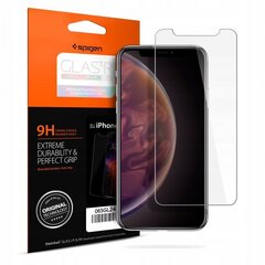 SPIGEN Glas.TR SLIM ekrāna aizsargs iPhone X, iPhone Xs un iPhone 11 Pro cena un informācija | Ekrāna aizsargstikli | 220.lv