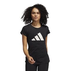 Женская футболка Adidas 3BAR GR82614065419754124, черная цена и информация | Спортивная одежда для женщин | 220.lv