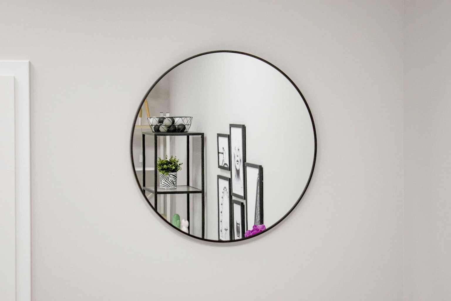 Spogulis, 80 cm, pelēks цена и информация | Spoguļi | 220.lv