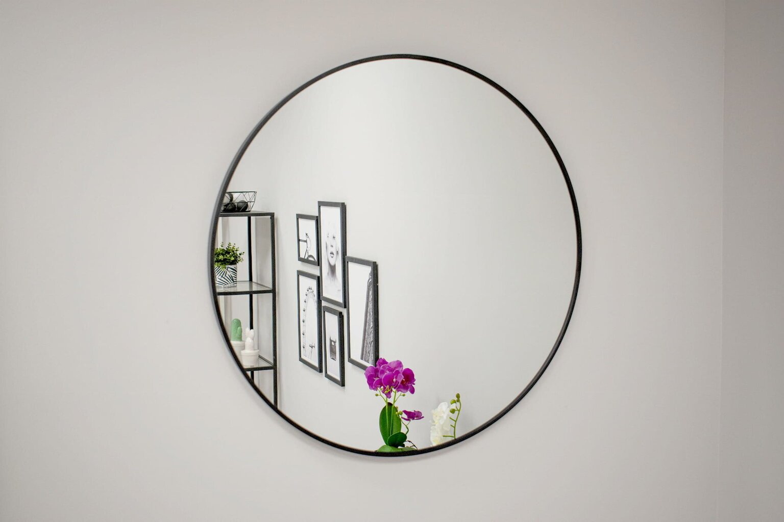 Spogulis, 60 cm, pelēks cena un informācija | Spoguļi | 220.lv