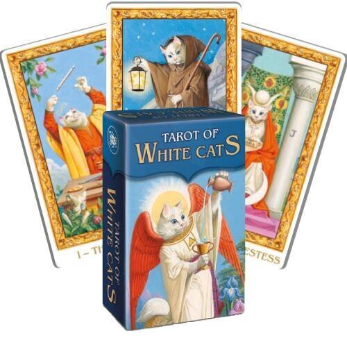 Taro kārtis Mini Tarot of White Cats cena un informācija | Ezotērika | 220.lv