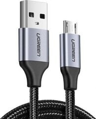 Ugreen US290 mikro USB kabelis, QC 3.0, 2.4A. 1,5 m, melns цена и информация | Кабели для телефонов | 220.lv