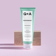 Sejas mazgāšanas līdzeklis Q+A Peppermint, 125 ml цена и информация | Средства для очищения лица | 220.lv