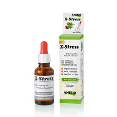 Кормовая добавка для собак и кошек, для укрепления нервной системы Anibio X-Stress, 30 мл цена и информация | Витамины, пищевые добавки, анти-паразит продукты для собак | 220.lv