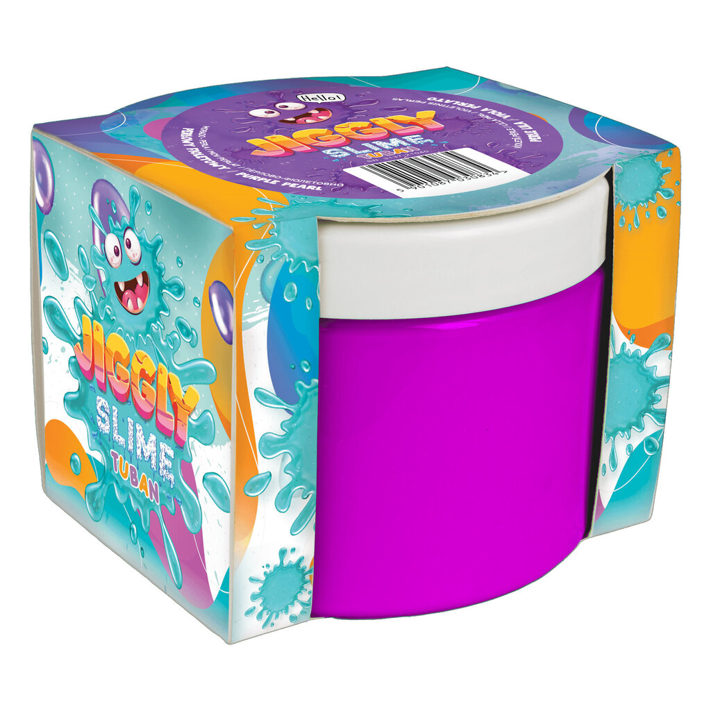 Jiggly Slime - Pērļu violets - 500 g, Tuban TU3590 cena un informācija | Modelēšanas un zīmēšanas piederumi | 220.lv