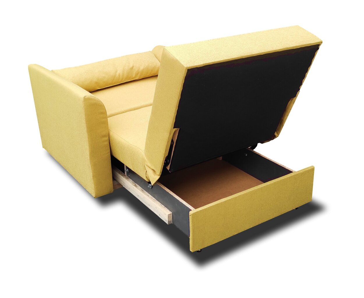 Dīvāns Mini 1, dzeltens cena un informācija | Dīvāni | 220.lv