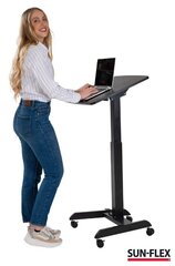 Augstumā regulējams galds SUN-FLEX® EASYDESK PRO, melns cena un informācija | Datorgaldi, rakstāmgaldi, biroja galdi | 220.lv