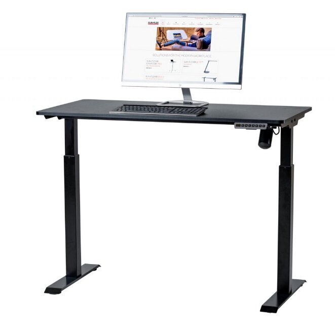 Augstumā regulējams galds SUN-FLEX® EASYDESK ELITE, melns cena un informācija | Datorgaldi, rakstāmgaldi, biroja galdi | 220.lv