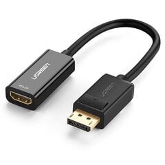 Видеоадаптер Ugreen MM137 DisplayPort-HDMI, 4K, черный цена и информация | Адаптеры и USB разветвители | 220.lv