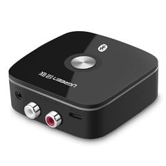 Bluetooth adapteris Ugreen CM106 2x RCA, 3,5 mm, aptX, melns cena un informācija | Adapteri un USB centrmezgli | 220.lv