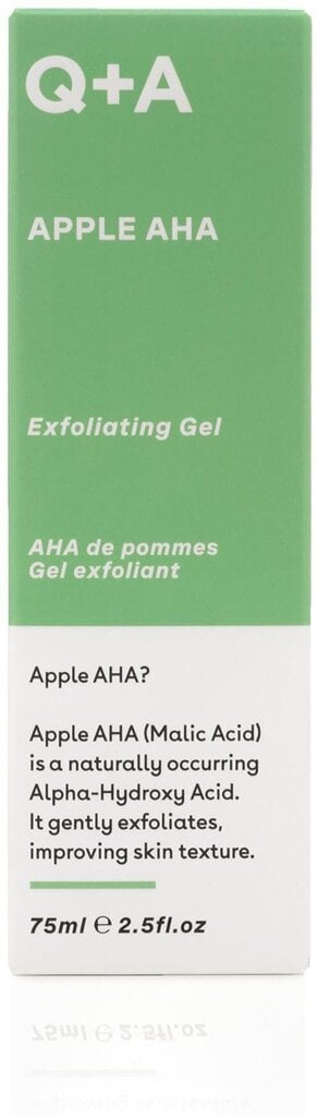 Pīlinga sejas želeja Q + A Apple Aha, 75 ml цена и информация | Sejas ādas kopšana | 220.lv